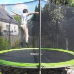 trampoline de jardin